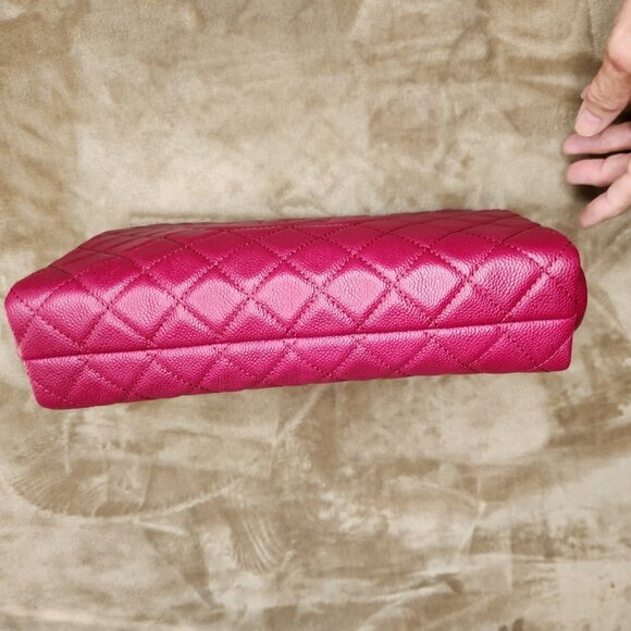 Chanel Dark Pink Clutch Bag 99568, Authentic - Picture 4 of 12